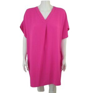 Pixi + Ivy Aria Pink Gauzy Mini Dress V-Neck Dolman Sleeve